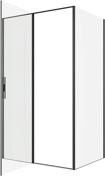 Душевой уголок Allen Brau Priority 120x90, профиль черный браш, стекло прозрачное