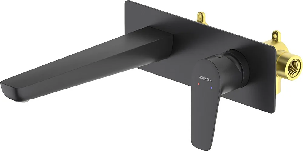 Смеситель для раковины AQUATEK Бетта AQ1113MB С ВНУТРЕННЕЙ ЧАСТЬЮ, матовый черный Sancos — официальный сайт