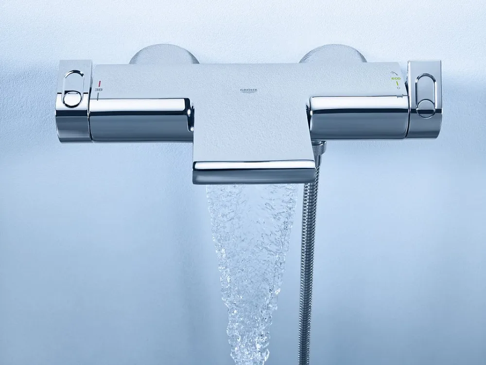 Термостатический смеситель Grohe Grohtherm 2000 New 34174001, для ванны с душем Sancos — официальный сайт