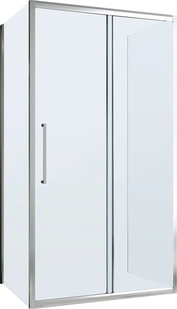 Душевой уголок Abber Schwarzer Diamant AG30100MH-S50M-S50M 100x50, профиль хром, стекло матовое