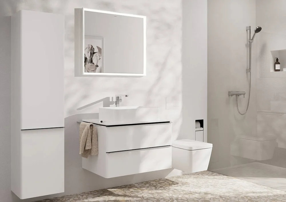 Смеситель для раковины Hansgrohe Tecturis E 240 Fine 73070000 хром Sancos — официальный сайт