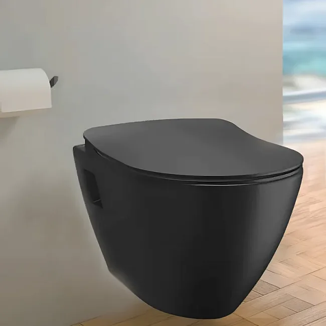 Крышка-сиденье Creavit Duck KC0903.01.1400E с микролифтом, черная Sancos — Оригинал