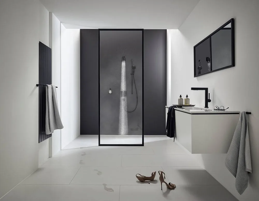 Смеситель для раковины Hansgrohe Finoris 230 76063670 матовый черный Sancos — официальный сайт