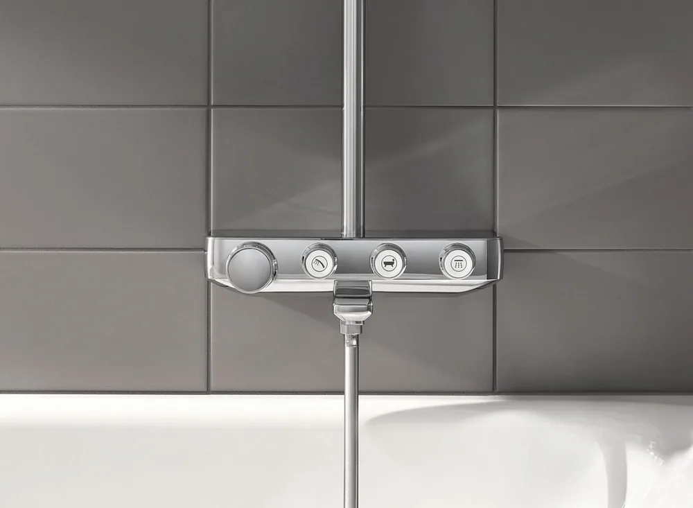 Душевая стойка Grohe Euphoria SmartControl 260 Mono 26510000, с термостатом Sancos — официальный сайт