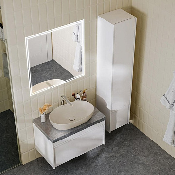 Накладная раковина KERAMA MARAZZI Plaza 60 накладная, песочный матовый