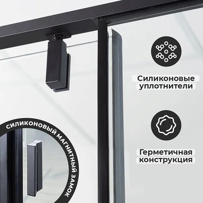 Душевой уголок Wasserkraft Elbe 74P19 Sancos — Оригинал