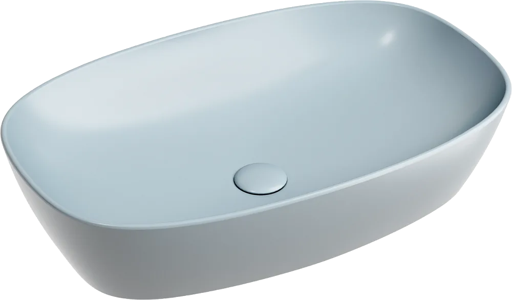 Накладная раковина Ceramicanova Element CN6049MHL серо-голубая матовая Sancos — официальный сайт
