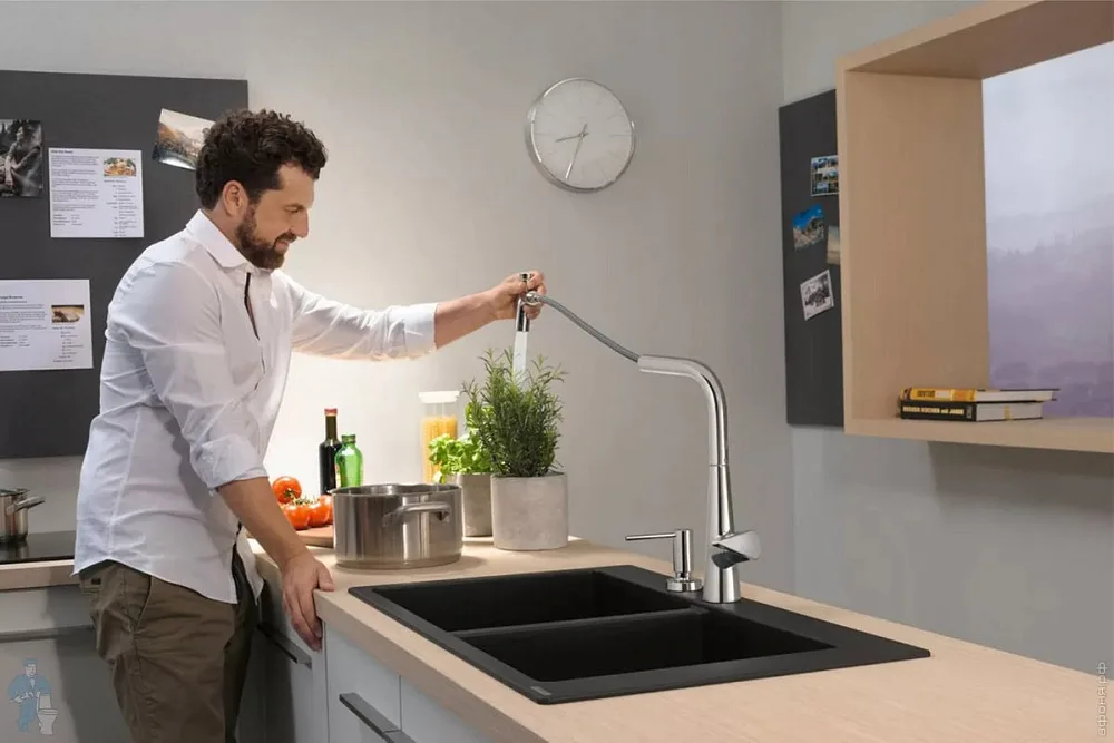 Смеситель для кухни Hansgrohe Talis Select M51 72823000 хром Sancos — официальный сайт