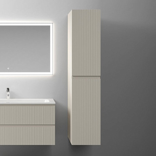 Шкаф-пенал для ванной Sancos Snob T 35 см, универсальный, Beige soft (капучино)