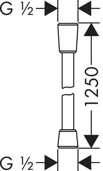 Душевой шланг Hansgrohe Isiflex 28272000