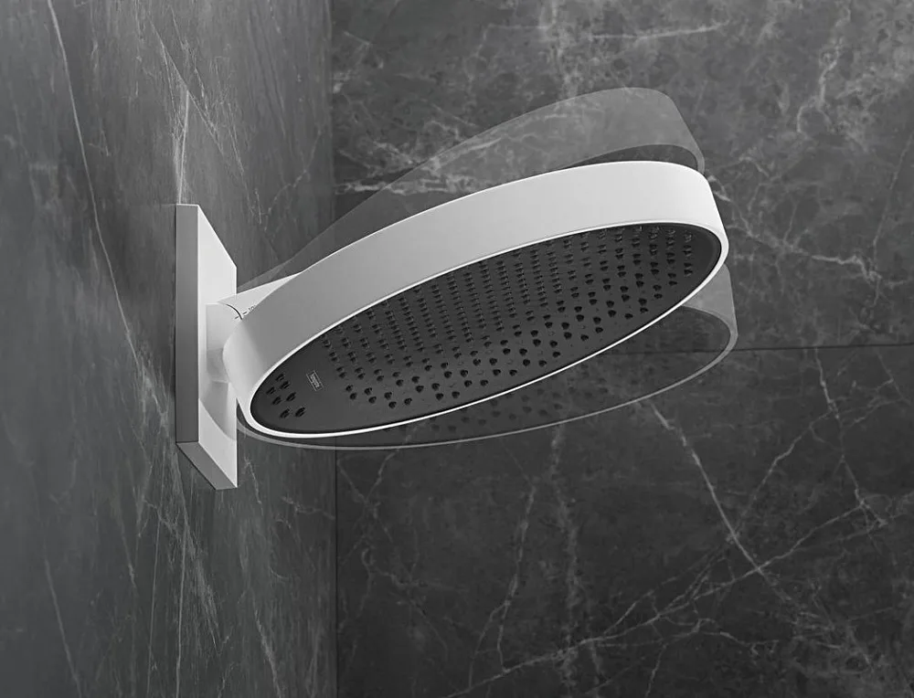 Верхний душ Hansgrohe Rainfinity 26234700 Sancos — официальный сайт