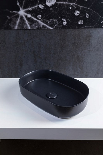 Накладная раковина Allen Brau Fantasy Oval 55x36, черная матовая
