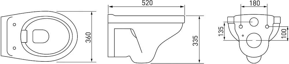 Унитаз подвесной Berges Albit S Rimless 082147 Sancos — официальный сайт