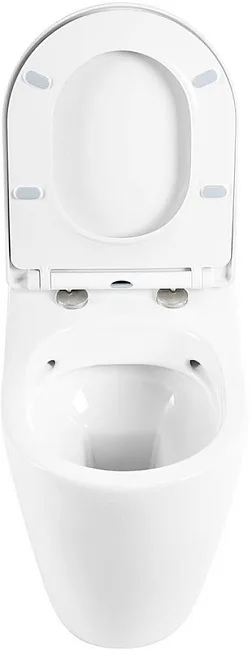 Унитаз приставной напольный BelBagno Marino BB105CBR сиденье BB2031SC с микролифтом, безободковый, г Sancos — Оригинал