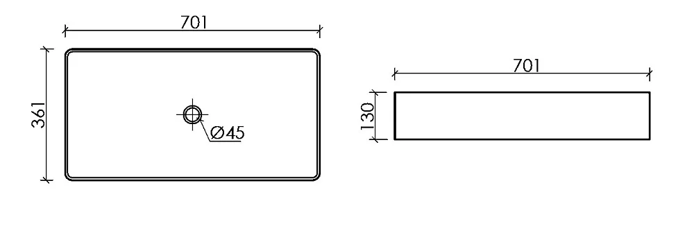 Накладная раковина Ceramicanova Element CN6071 белая глянцевая Sancos — официальный сайт