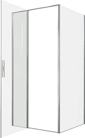 Душевой уголок Allen Brau Priority 100x90, профиль хром, стекло прозрачное