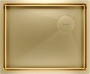Мойка кухонная Paulmark Next-Skew PM885444-BG брашированное золото