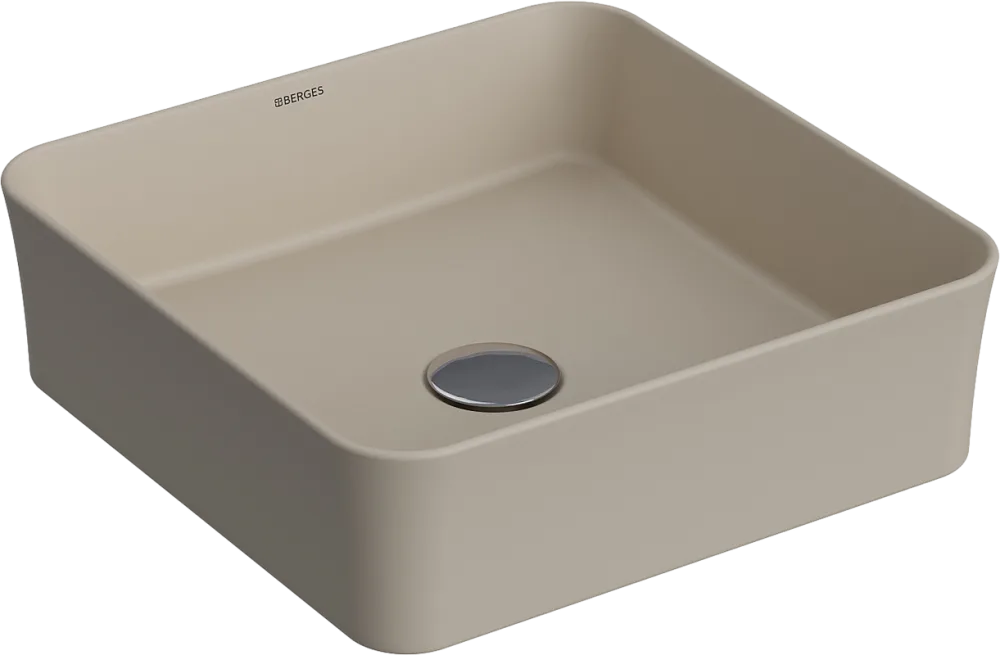 Накладная раковина Berges Ego SL 39x39 матовый жасмин Sancos — официальный сайт