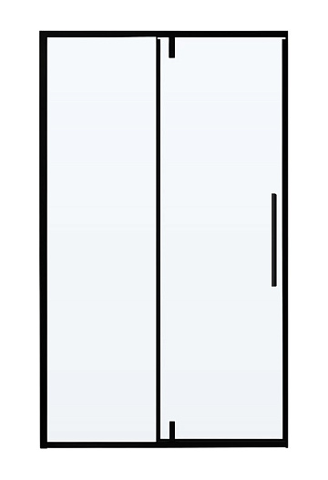 Душевая дверь в нишу Vincea Slim-N VDP-4SN120CLB 120x195, профиль черный матовый