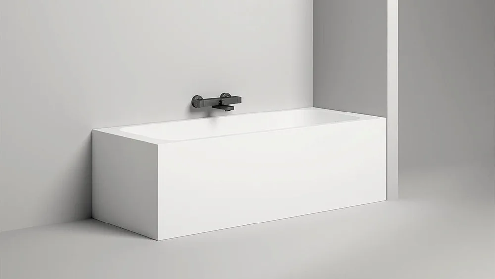 Ванна из искусственного камня Salini Orlanda S-Sense 170x70 см, встраиваемая, матовая белая Sancos — официальный сайт