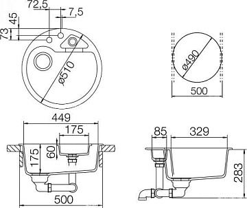 Мойка кухонная Schock Classic 50 (R-100) эверест
