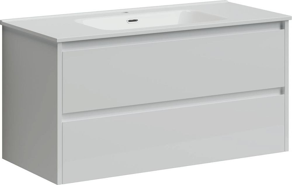Тумба под раковину Sancos Libra 100 подвесная белый глянец, LB100W