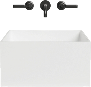 Накладная раковина Salini Armonia Square 02 130512G белый