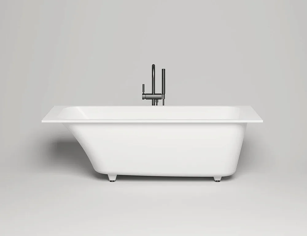 Ванна из искусственного камня Salini Orlanda Kit S-Sense 170x80 см, встраиваемая, белая, на ножках,  Sancos — официальный сайт