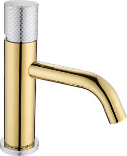 Смеситель для раковины Boheme Stick 121-CRG.2 chrome touch gold