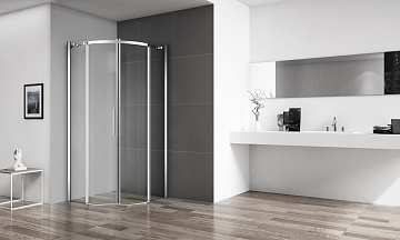 Душевой уголок BelBagno Acqua R-2-90-C-Cr профиль хром