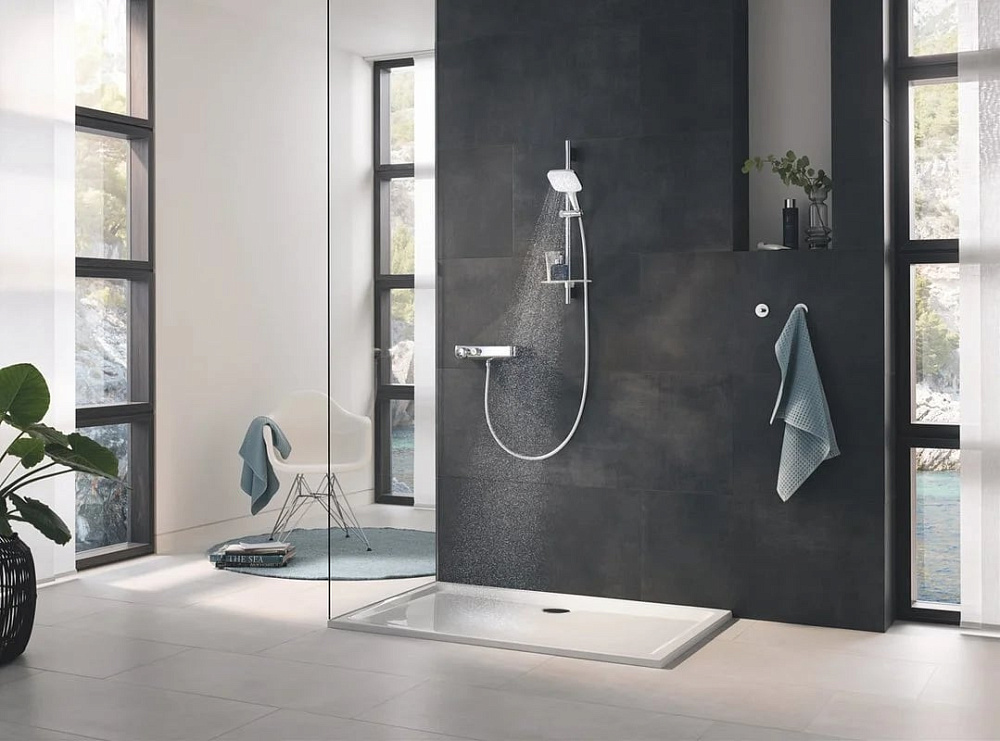 Душевая лейка Grohe Rainshower SmartActive 26551LS0 белая луна