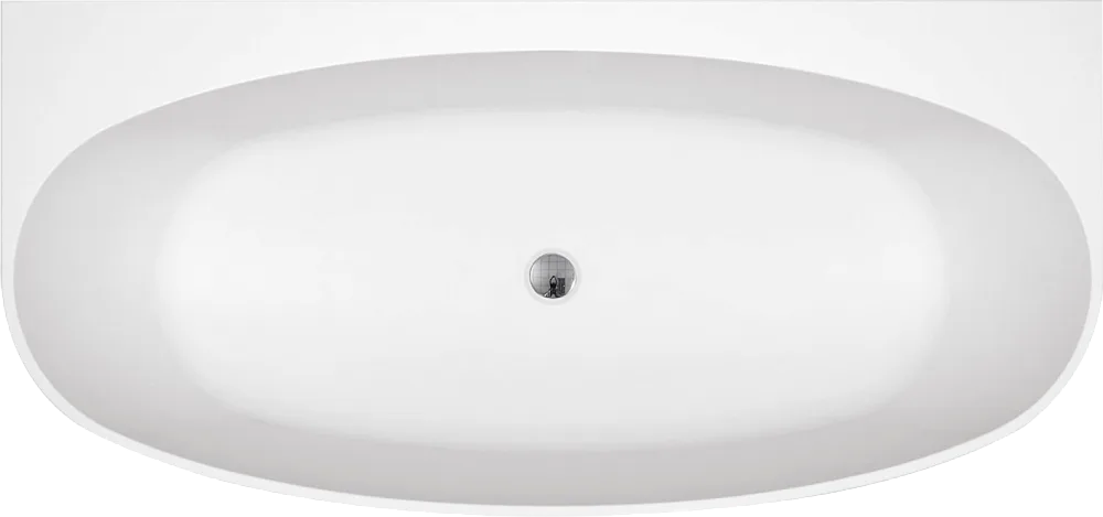 Акриловая ванна BelBagno BB83-1700-W0 170x80 см, пристенная, белая, овальная, на ножках Sancos — официальный сайт