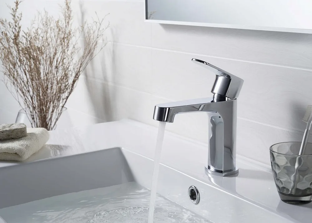 Смеситель для раковины AQUATEK Оберон AQ1210CR хром Sancos — официальный сайт