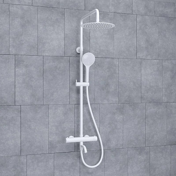 Душевая стойка Wasserkraft Mindel 8500 A188.257.155.WM Thermo, с термостатом, белая