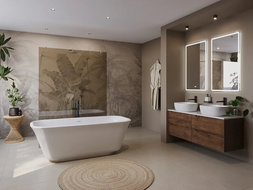 Акриловая ванна BelBagno Due BB702 170x80 см, отдельностоящая, белая, на ножках, со сливом-переливом Sancos — официальный сайт