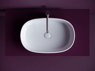 Накладная раковина Ceramicanova Element CN6075 белая глянцевая