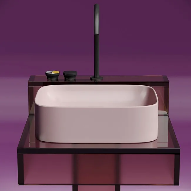 Накладная раковина Ceramicanova Element CN6052MP розовая матовая Sancos — Оригинал