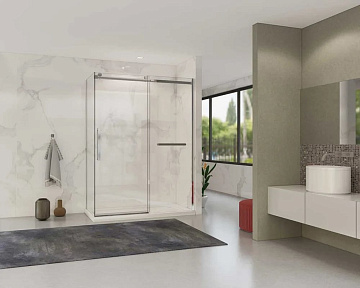 Душевой уголок Vincea Como Soft VSR-1CS1015CL 150x100 см профиль хром, стекло прозрачное