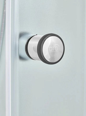 Душевая кабина DTO D09S 90х90, профиль хром, стекло матовое
