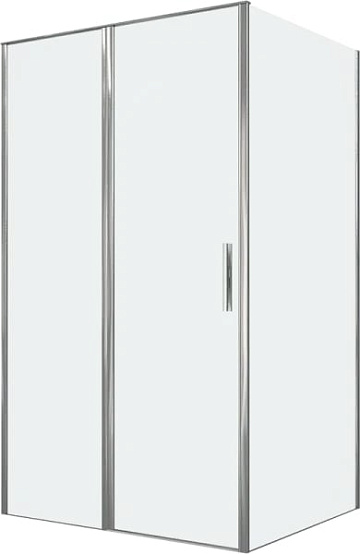 Душевой уголок Allen Brau Priority 120x100, профиль хром, стекло прозрачное