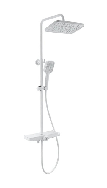 Душевая стойка Wonzon & Woghand ThermoKlick WW-B3098-A-MW, матовая белая