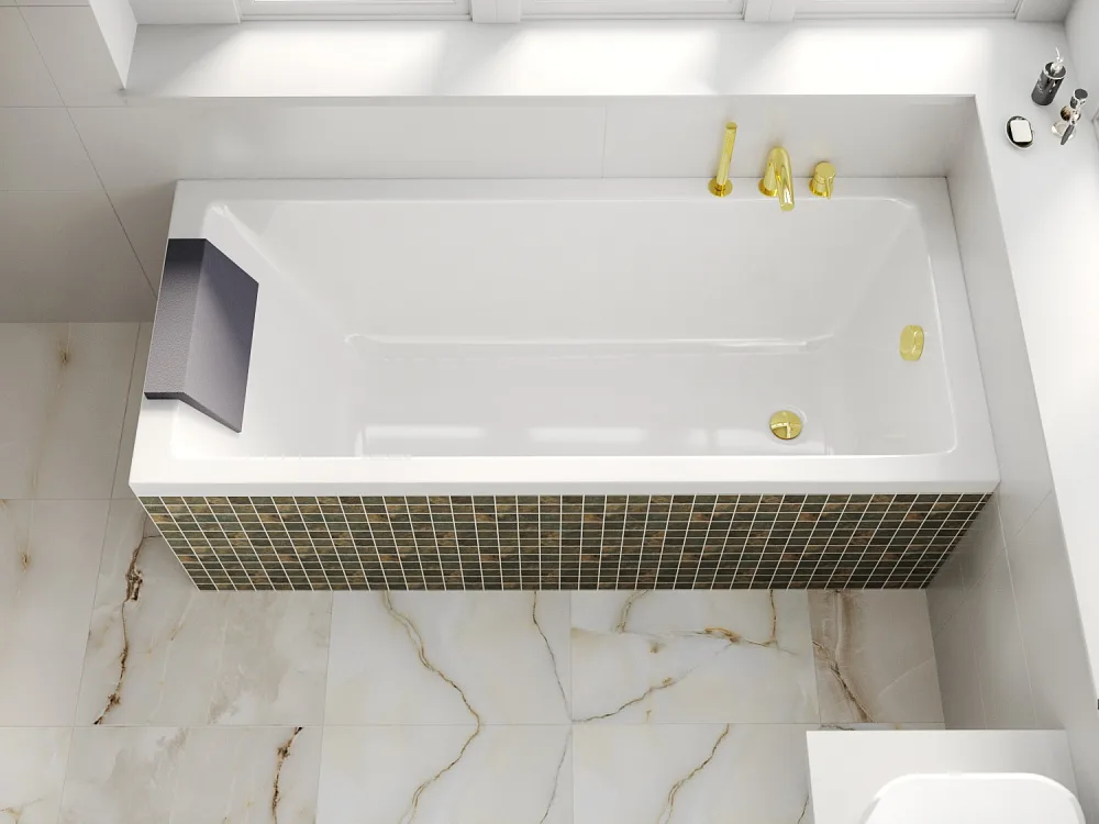 Акриловая ванна WHITECROSS Wave 180x80 см, пристенная, белая Sancos — официальный сайт
