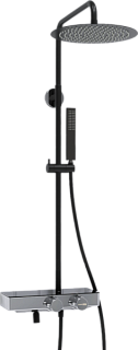 Душевая стойка Wasserkraft Abens 2000 A114.160.218.CB Thermo, с термостатом, черная