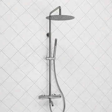 Душевая стойка Wasserkraft Berkel A188.116.137.087.CH Thermo, с термостатом, хром