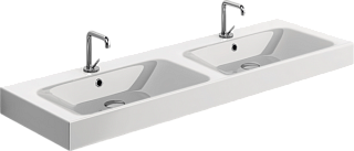 Раковина Kerasan Cento 3536 140 см, двойная