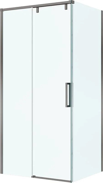 Душевой уголок BelBagno Soft Close-1 AH-1-100/90-C-GM профиль оружейная сталь