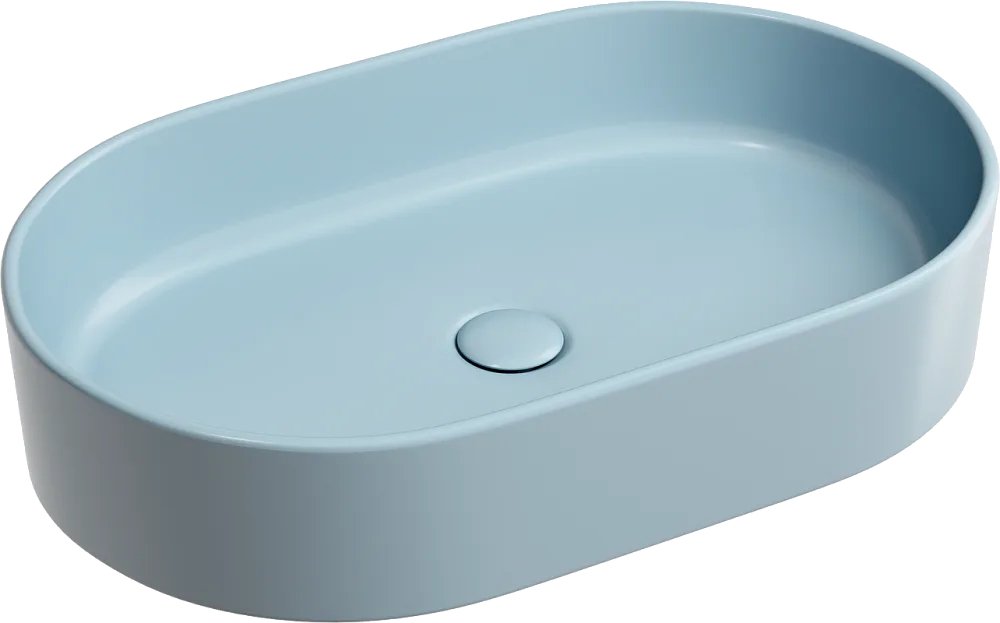 Накладная раковина Ceramicanova Element CN6048ML голубая матовая Sancos — официальный сайт