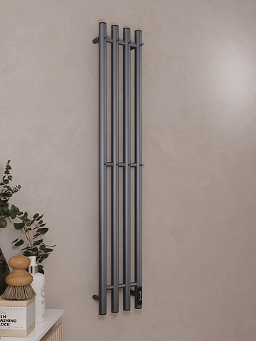 Полотенцесушитель электрический APEXTERMO Луна LN10113GF 110x20 см, подключение справа, скрытое подк