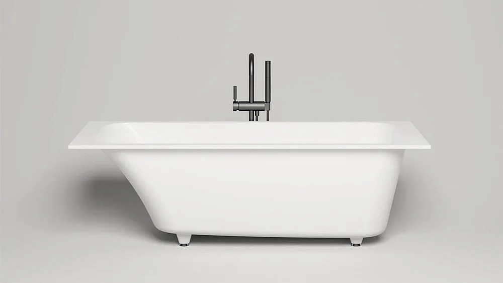 Ванна из искусственного камня Salini Orlanda S-Sense 170x70 см, встраиваемая, матовая белая Sancos — официальный сайт