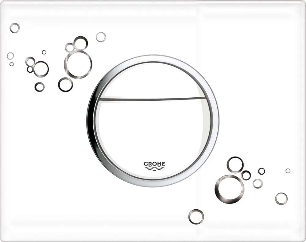 Кнопка смыва Grohe Nova Cosmopolitan 38847LI0, белая с черным Sancos — официальный сайт